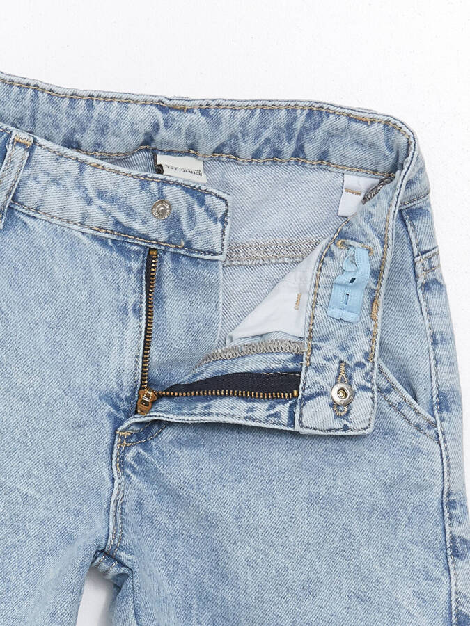 Reversible Sequin Girls Jean Shorts - 4