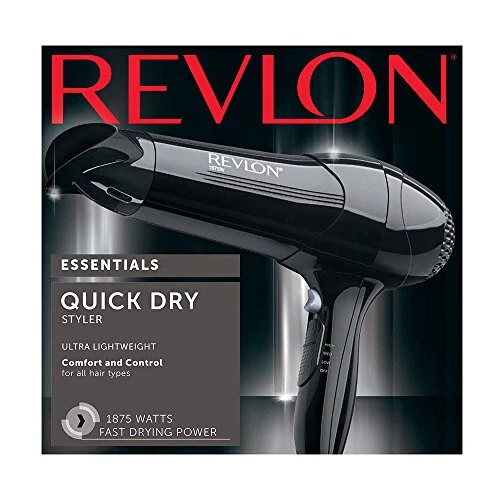 Revlon 1875 Watt Full-Size Turbo Dryer and lightweight Design, Black (Package Varies) - REVLON (1)