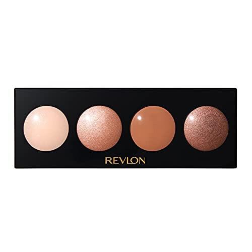 Revlon Crème Göz Farı Paleti, Kırışmaya Dayanıklı Malzemelerle Parlayan Göz Makyajı, Karıştırılabilir Mat ve Parıltılı Bitişlerde Kremsi Pigmentli, 710 Sadece Nudes Değil, 0.12 Oz - 1