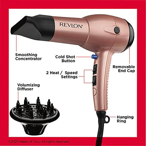 Revlon Light & Fast Hair Dryer | 1875W Stunning Blowouts Easily and Comfortably - 5