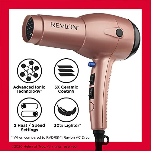 Revlon Light & Fast Hair Dryer | 1875W Stunning Blowouts Easily and Comfortably - 6