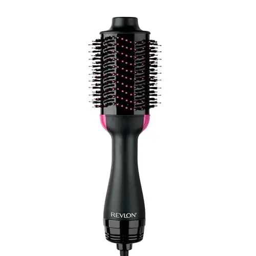 REVLON One-Step Volumizer, Kolay Salon Tarzı Fönler için Geliştirilmiş Motorlu Fön Fırçası, Revlon Fön Fırçası Tüm Saç Tipleri ve Uzunlukları İçin Harikadır (Siyah) - REVLON