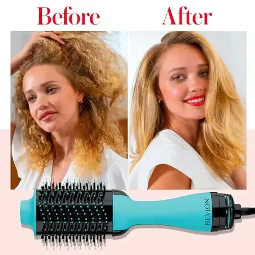 REVLON One-Step Volumizer Original 1.0 Hair Dryer and Hot Air Brush, Mint - 7