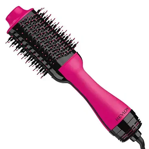 REVLON One-Step Volumizer Original 1.0 Hair Dryer and Hot Air Brush, Pink - REVLON