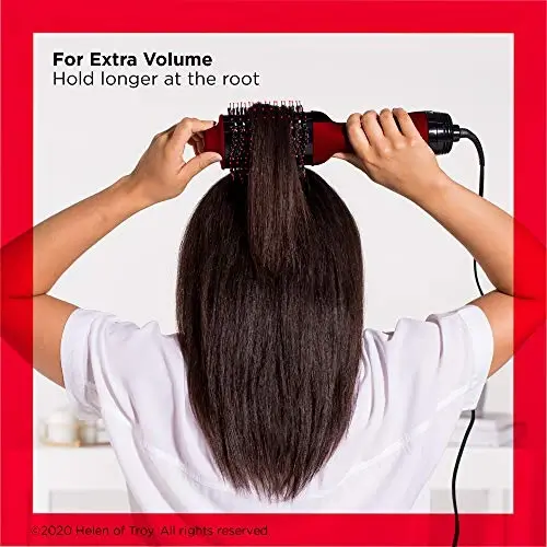 REVLON One-Step Volumizer Original 1.0 Hair Dryer and Hot Air Brush, Red - 3
