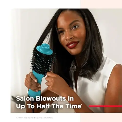 REVLON One-Step Volumizer Original 1.0 Soch quritgich va issiq havo cho'tkasi, yalpiz - 4