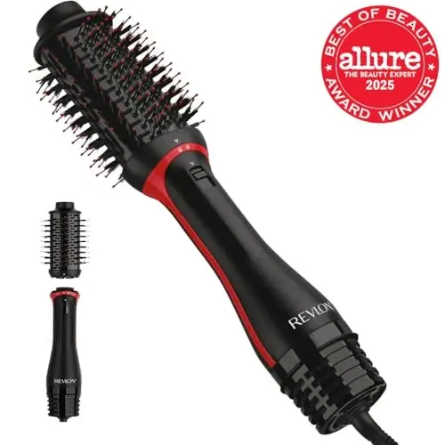REVLON One-Step Volumizer Plus Hair Dryer and Styler | More Volume, Less Damage, and More Styling Control for Easy and Fast Salon-Style Blowouts, Plus Travel Friendly (Black) - 2