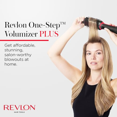 REVLON One Step Volumizer PLUS Фен-щетка для волос | Больше объема, меньше повреждений и больше контроля над укладкой для легкой и быстрой укладки в салоне, а также удобство в путешествии (черный) - 3