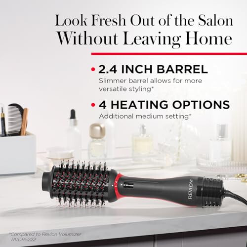 REVLON One Step Volumizer PLUS Hair Dryer and Styler | More Volume, Less Damage, and More Styling Control for Easy and Fast Salon-Style Blowouts, Plus Travel Friendly (Black) - 6