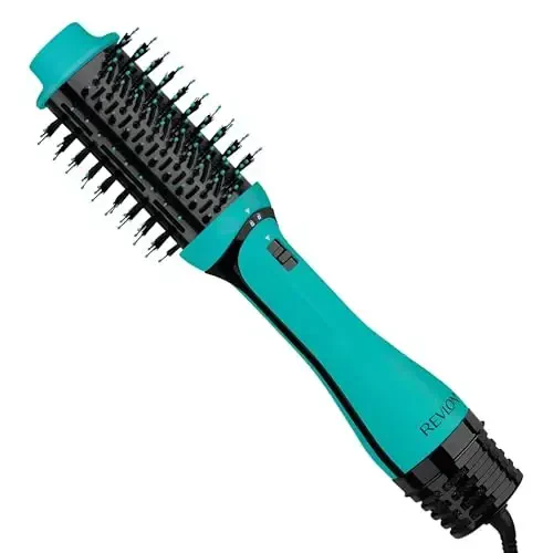 REVLON One Step Volumizer Plus Hair Dryer and Styler | More Volume, Less Damage, and More Styling Control for Easy and Fast Salon-Style Blowouts, Plus Travel Friendly (Teal) - 1