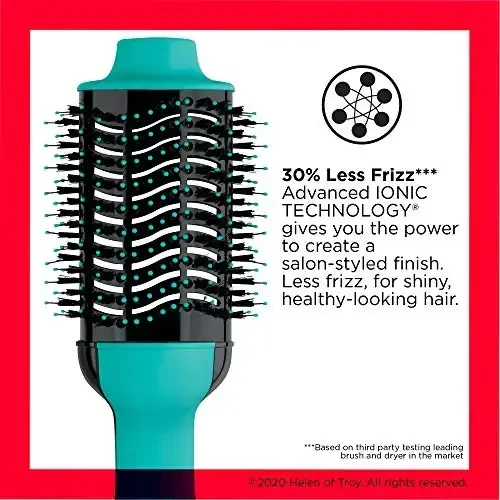 REVLON One Step Hair Dryer And Volumizer Hot Air Brush, Turquoise Volumizer, 1 Count - REVLON (1)