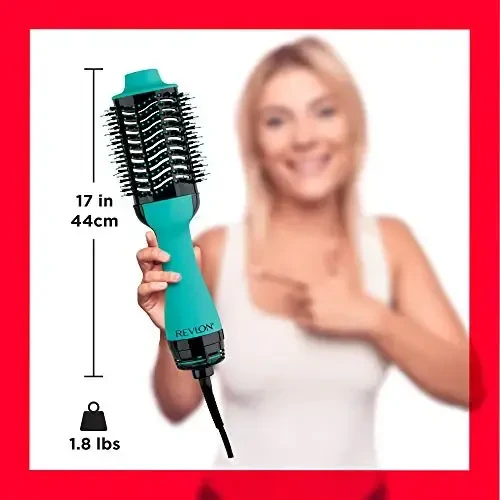 REVLON One Step Hair Dryer And Volumizer Hot Air Brush, Turquoise Volumizer, 1 Count - 6