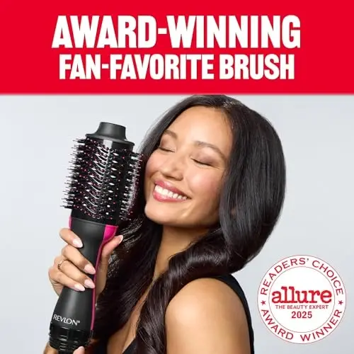 REVLON One-Step Volumizer, Blow Dryer Brush for Easy Salon-Style Blowouts, Revlon Blow Dry Brush is Great for All Hair Types and Lengths (Black) - 3