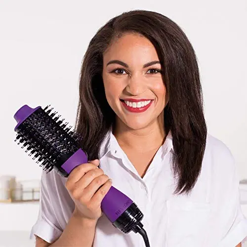 Revlon one-step hair dryer & volumizer hot air brush, purple - 4
