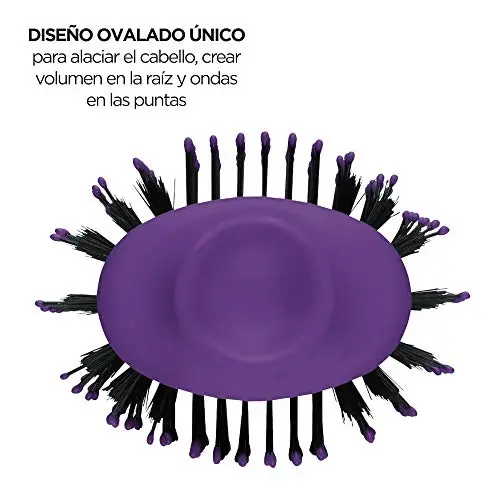 Revlon one-step hair dryer & volumizer hot air brush, purple - 5
