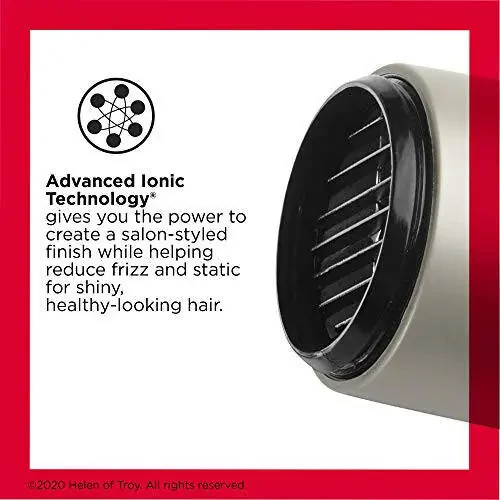 REVLON Turbo Hair Dryer with Advanced Ionic Technology, Ceramic Coating | Turbo Heat and Cold Shot Features, 1875 Watts for Fast Drying and Shine (Silver) - 2