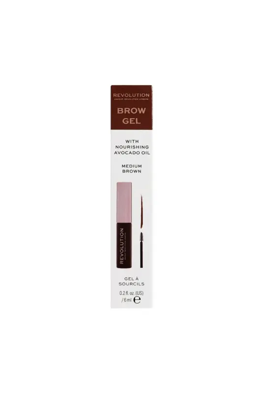 Revolution Brow Gel Medium Brown - REVOLUTION