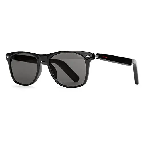 ReyDix Polarized Smart Glasses for Men with AAC Speaker Open Ear Music | Touch Control Remote Photo Hand-Free Calling, Unisex Audio Intelligent Bluetooth 5.0 Sunglasses, Great Gift for Friends - 1