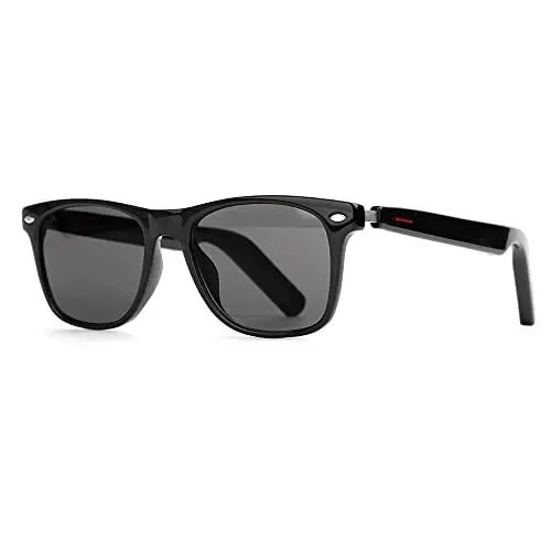 ReyDix Polarized Smart Glasses for Men with AAC Speaker Open Ear Music | Touch Control Remote Photo Hand-Free Calling, Unisex Audio Intelligent Bluetooth 5.0 Sunglasses, Great Gift for Friends - REYDIX