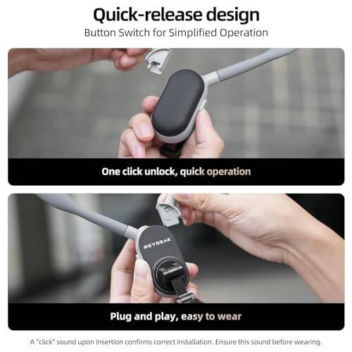REYGEAK Magnetic Neck Phone Mount,2024 New POV/Vlog Phone Holder for Magsafe iPhone 16/15/14/13/12 Pro Mini/Plus/Pro/Pro Max,Hand Free Chest Stand Video Recording for Android Phone Accessory(Grey) - 5
