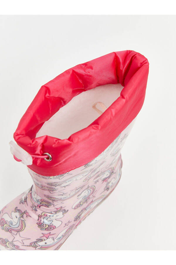 Резиновые сапоги для девочек с принтом. - 14