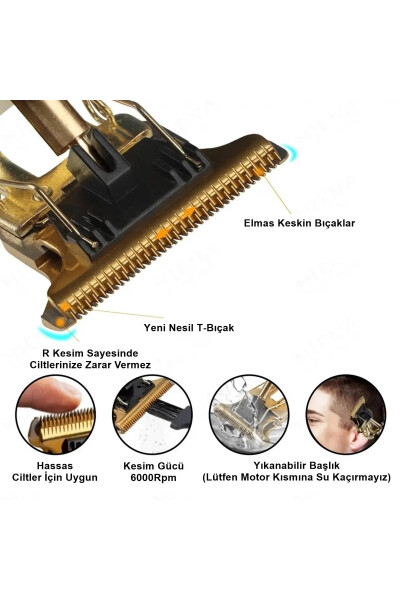 Rf-1806 Şarjlı Tıraş Makinesi Saç Sakal Lazer Epilasyon Öncesi Kol Bacak Yanak Koltuk Altı Vücut - 15