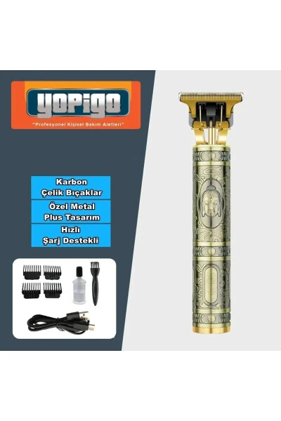 Rf-1807 Qayta zaryadlanadigan soqqi mashinasi soch, soqol, soch chizig'i, tan sochlari uchun, lazer epilatsiyadan oldin - 4