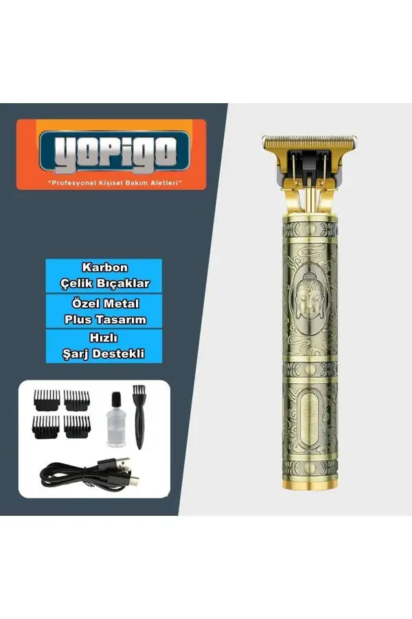 Rf-1807 Qayta zaryadlanadigan soqqi mashinasi soch, soqol, soch chizig'i, tan sochlari uchun, lazer epilatsiyadan oldin - 4