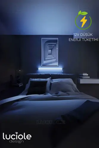 Rgb Led Abajur Aplik Gece Lambası Lambader Renkli Uzaktan Kumandalı Işık - Ledtube11-RGB2 - 3