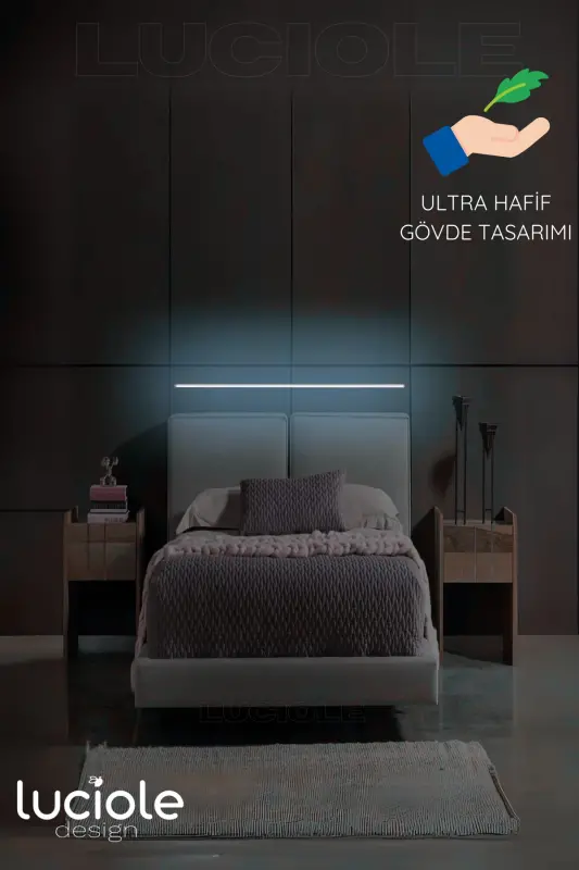Rgb Led Abajur Aplik Gece Lambası Lambader Renkli Uzaktan Kumandalı Işık - Ledtube14 - RGB8 - 5