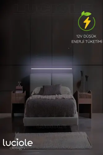 Rgb Led Abajur Aplik Gece Lambası Lambader Renkli Uzaktan Kumandalı Işık - Ledtube4 - RMAVİ - 3