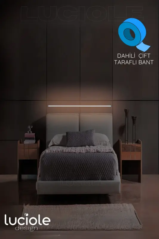 Rgb Led Abajur Aplik Gece Lambası Lambader Renkli Uzaktan Kumandalı Işık - Ledtube4 - RMAVİ - 4