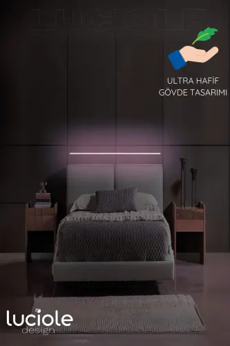 Rgb Led Abajur Aplik Gece Lambası Lambader Renkli Uzaktan Kumandalı Işık - Ledtube4 - RMAVİ - 5