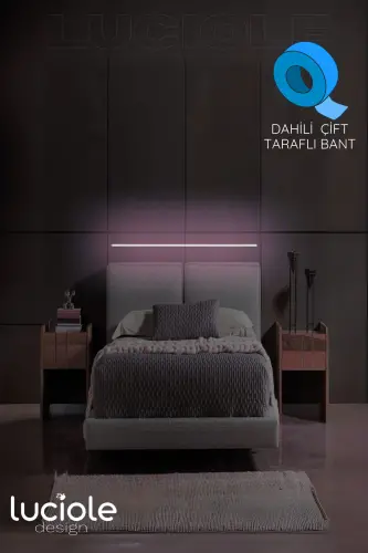 Rgb Led Abajur Aplik Gece Lambası Lambader Renkli Uzaktan Kumandalı Işık - Ledtube7-MAVİ5 - 4