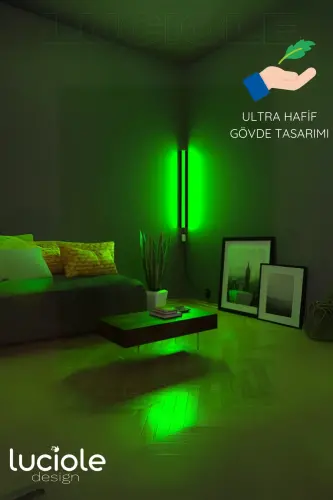 Rgb Led Lampshade Wall Lamp Night Light Floor Lamp Colorful Remote Controlled Light - Ledtube9-rgb1 - 5