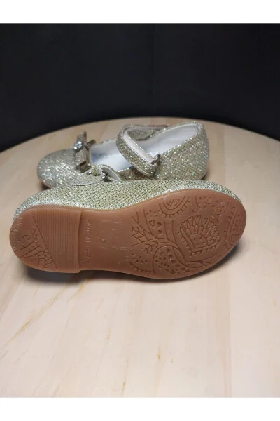 Rhinestone Buckle Bow Ballerinas - Modazone (1)