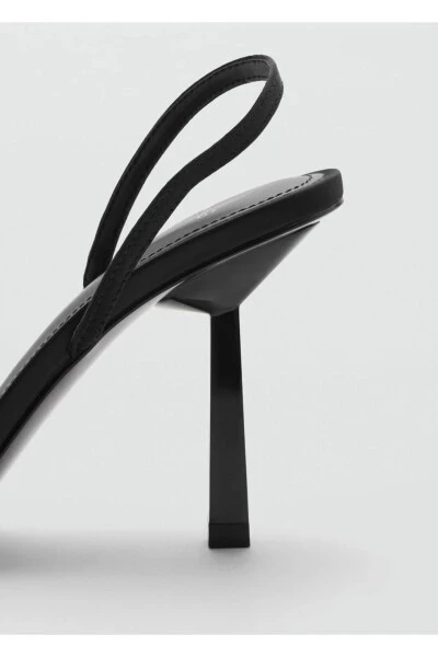 Rhinestone heeled sandals - 5