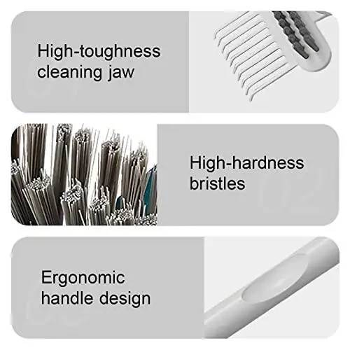 RHOS 2-in-1 Hair Brush Cleaning Tool - Comb and Brush Cleaner for Removing Hair, Dust from Home and Salon Use (1 Pack - Gray) - 6