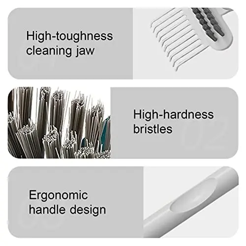 RHOS 2-in-1 Hair Brush Cleaning Tool - Comb and Brush Cleaner for Removing Hair, Dust from Home and Salon Use (1 Pack - Gray) 