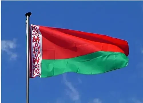 rhungift Belarus Flag 3x5 Ft Outdoor Large, Moderate-Outdoor Both Sides 100D Polyester Belarusian Flags,Canvas Header and Double Stitched - Brass Grommets for Easy Display Banner - 5