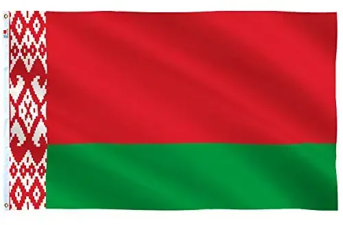 rhungift Belarus Flag 3x5 Ft Outdoor Large, Moderate-Outdoor Both Sides 100D Polyester Belarusian Flags,Canvas Header and Double Stitched - Brass Grommets for Easy Display Banner 