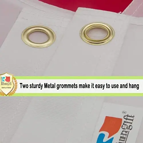 rhungift Sicily Flag Large 3x5 Ft, Moderate Outdoor/Indoor Both Sides 100D Polyester-Brass Grommets for Easy Display Italy -Sicilian Flags 3' x 5' Banner Italian - 2