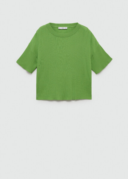 Ribana knit t-shirt (green) - 14