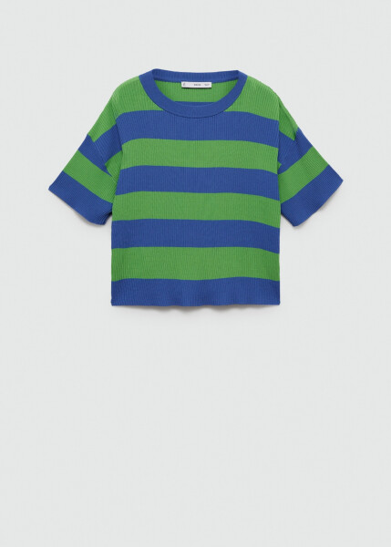 Ribana knit t-shirt (green) - 1