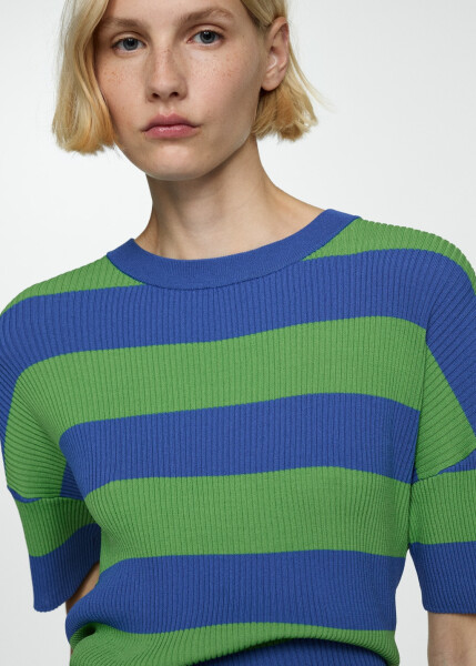 Ribana knit t-shirt (green) - 7