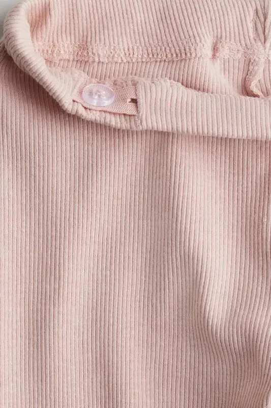 Ribana Knitted Jersey Leggings-Light pink - 2