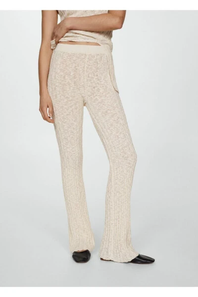 Ribana Triko Kloş Pantolon - 1