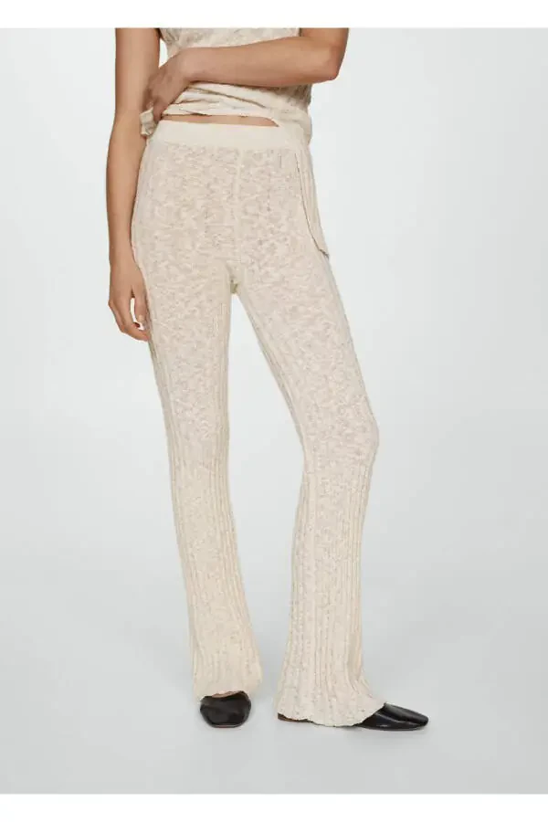 Ribana Triko Kloş Pantolon - 1