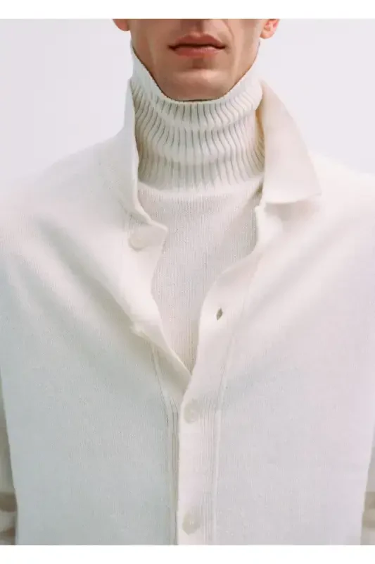 Ribana Wool Cardigan-Off White - 7