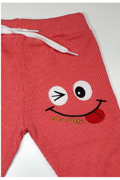 Ribbed Baby Leggings (Smiling Face Girl-Boy Mix) - 4